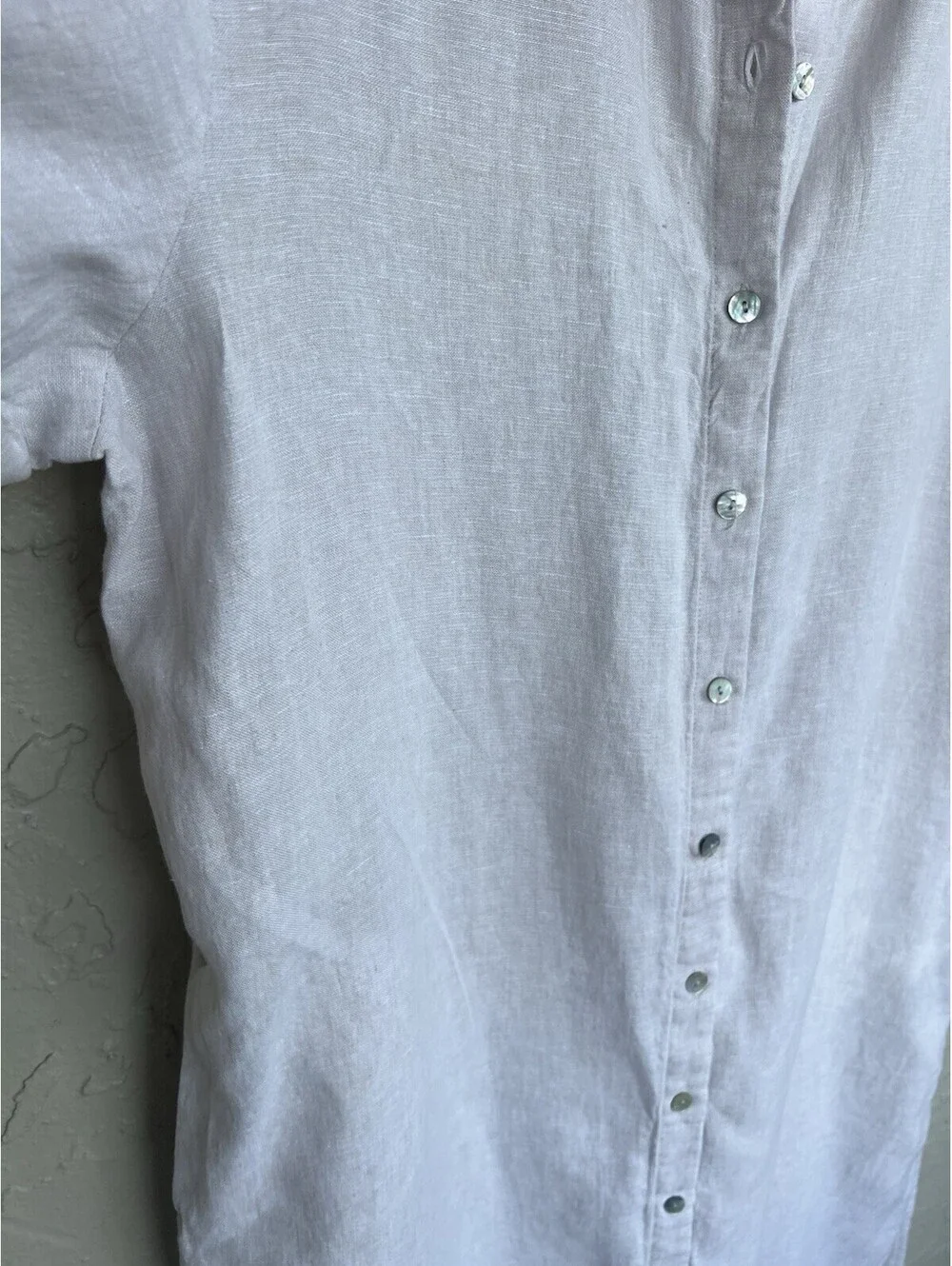 C & C California 100% Linen Button Front Beige Midi Dress Women’s Size XL